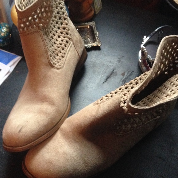 Crocheted booties
