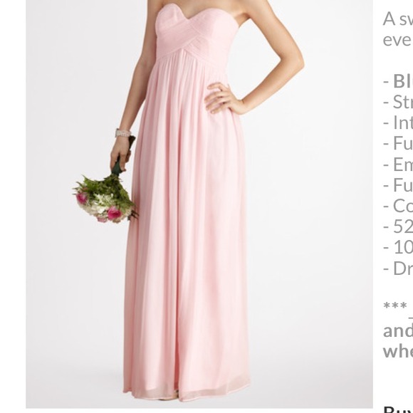 Donna Morgan Lauren Blush Color Formal Dress