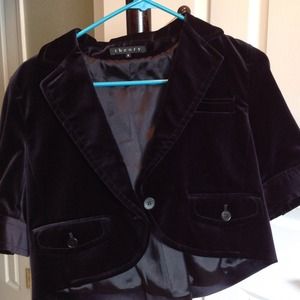 Theory navy blue short blazer size 4