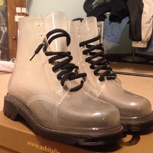 Rock & Candy Black Jelly Boots