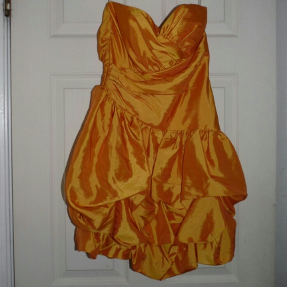 Jessica Prom or Cocktail Dress Orangish to Gold