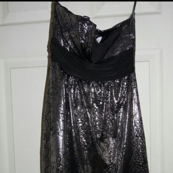 Silver and Black Dress