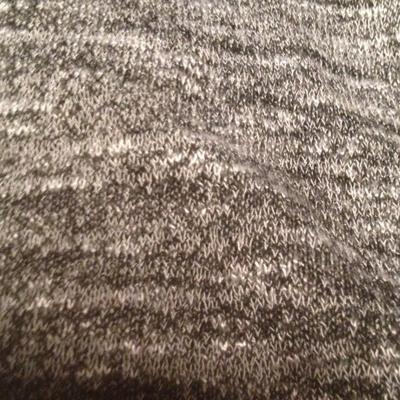 Gray mixed knit top - Picture 2 of 2