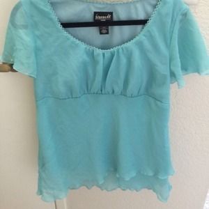 Light blue blouse