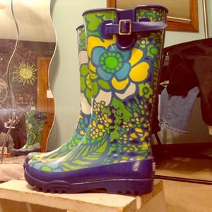 Sperry Top-Sider Floral Rain Boots