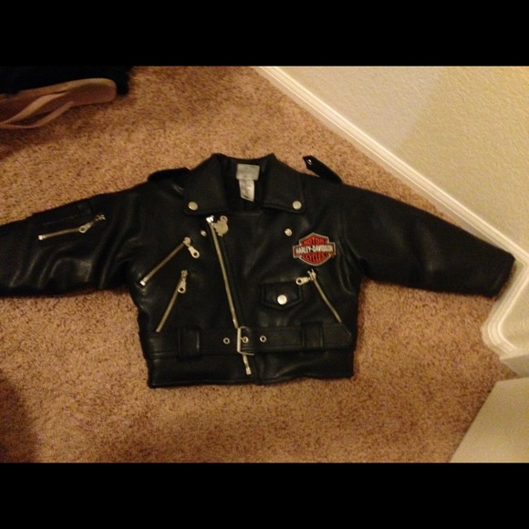 Harley Davidson kids leather jacket