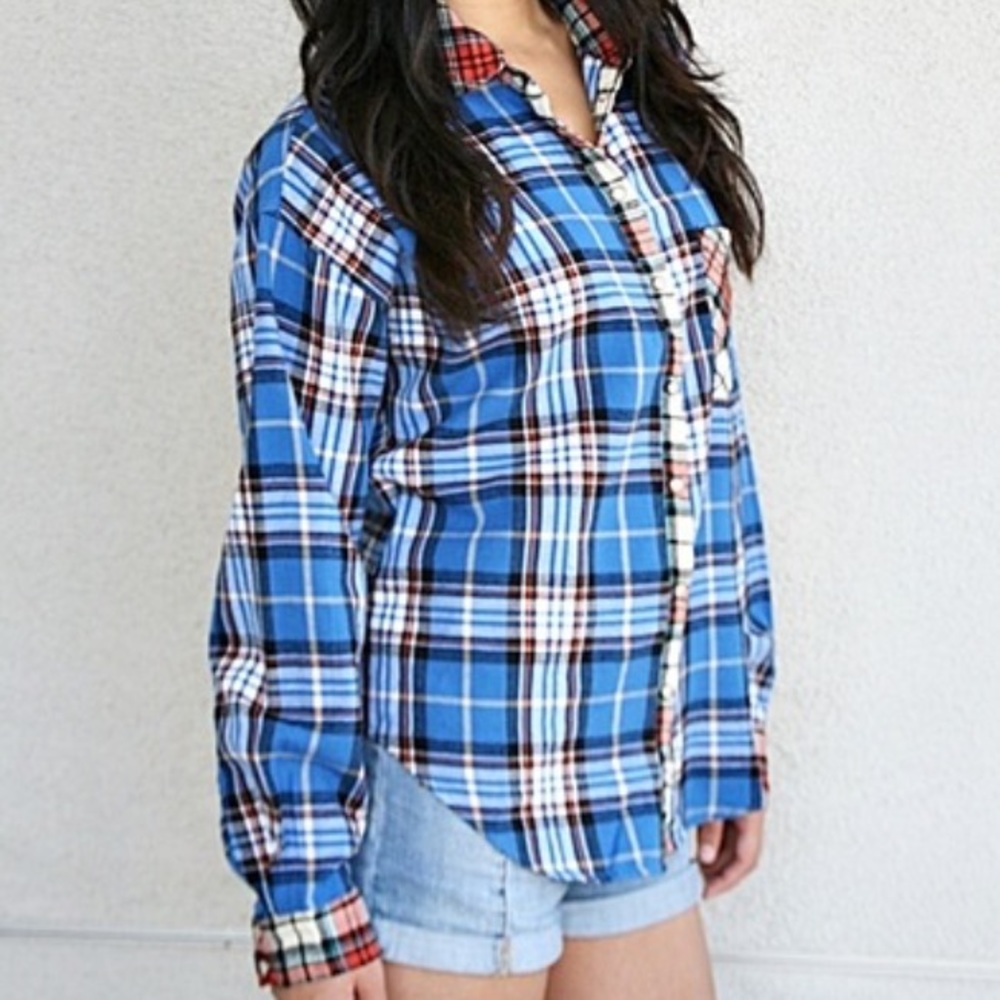 Plaid Long-Sleeve Shirt