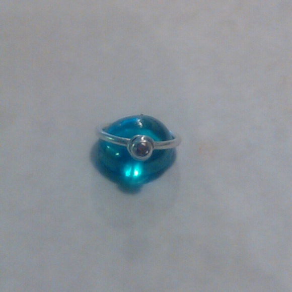SOLD Sterling Cubic Zirconia Ring - Picture 1 of 2