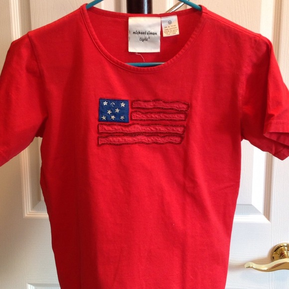 Michael Simon flag t-shirt