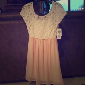 Cute lace & blush dress