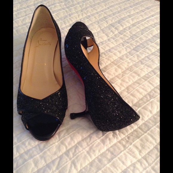 AUTHENTIC Christian Louboutin crystal pumps