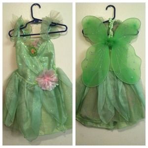 Disney Tinkerbell with wings Halloween costume.