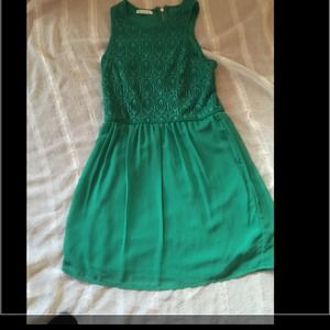 Fun green dress wore once.