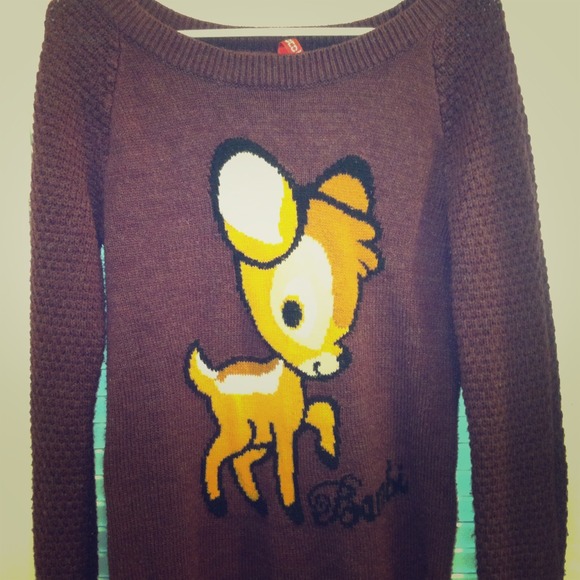 Cute bambi disney sweater