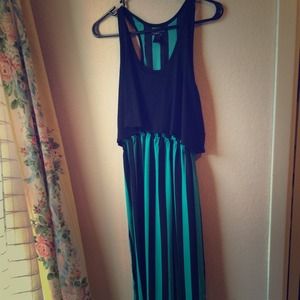 Cute Stripped Tank Dress