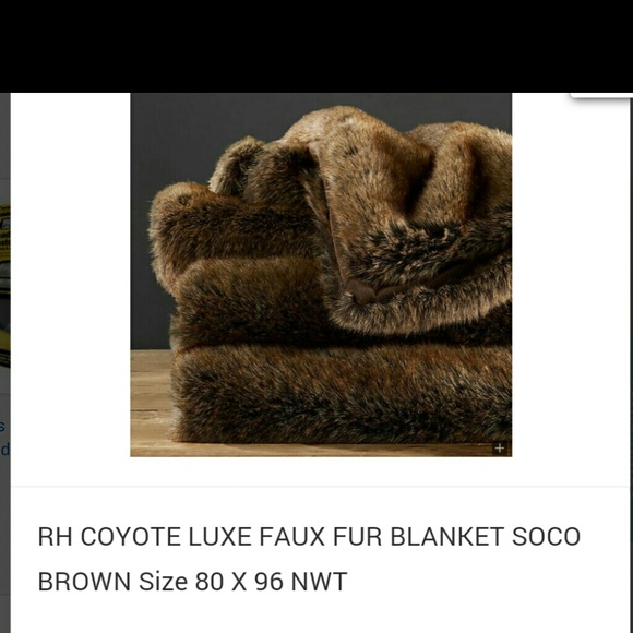 NWT FAUX FUR BLANKET