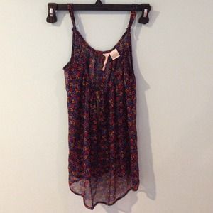 Dark flowy tank top
