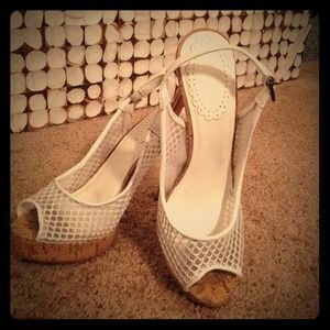 Aldo White slingback heels!