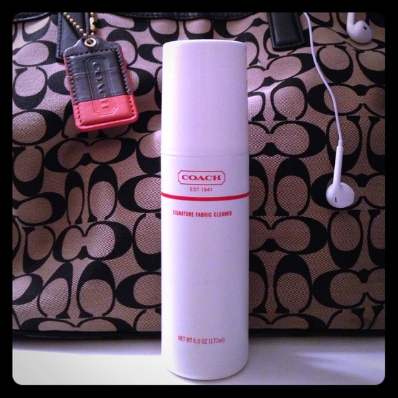 🚫SOLD🚫Coach signature fabric cleaner! With cloth