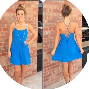 Cross back dress!