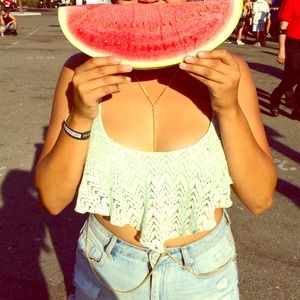 Mint crop top!