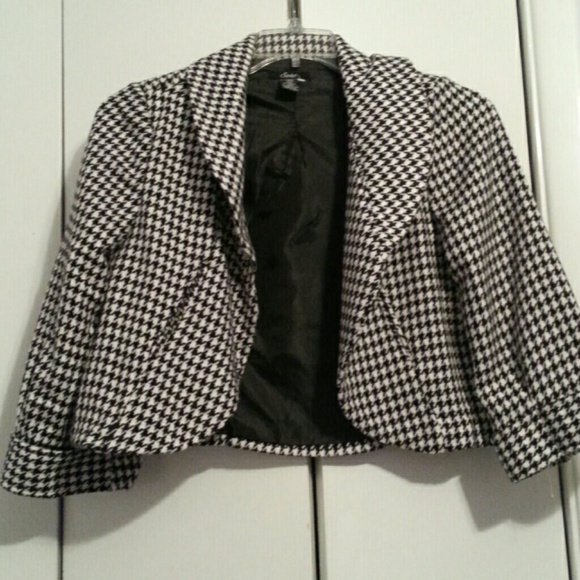 Black&white patterned blazer
