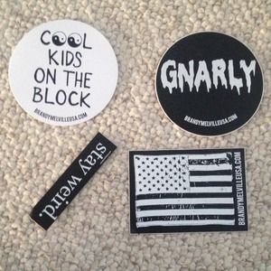4 brandy melville stickers