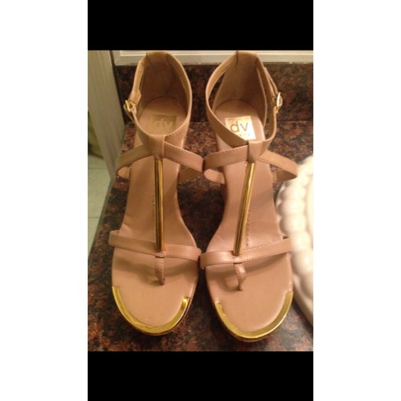 Beige Dolce Vita Wedges