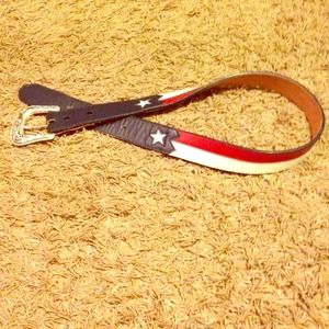 Western/Country girl red white and blue belt