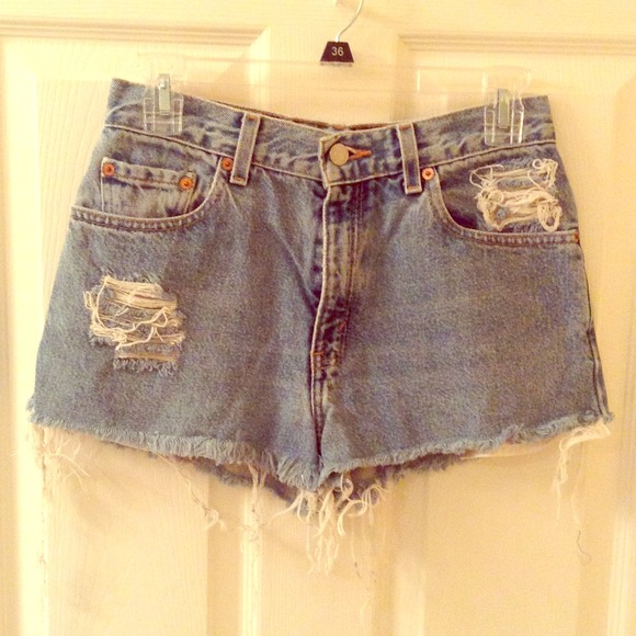 Levi's Vintage High Waisted Jean Shorts
