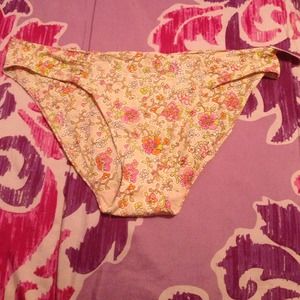 Victoria's Secret floral bikini w/ rhinestones