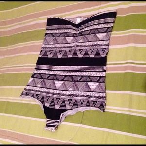 Strapless ruched bodysuit