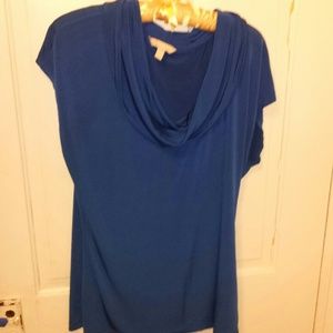 Blue/teal Banana Republic Cowl neck  blouse