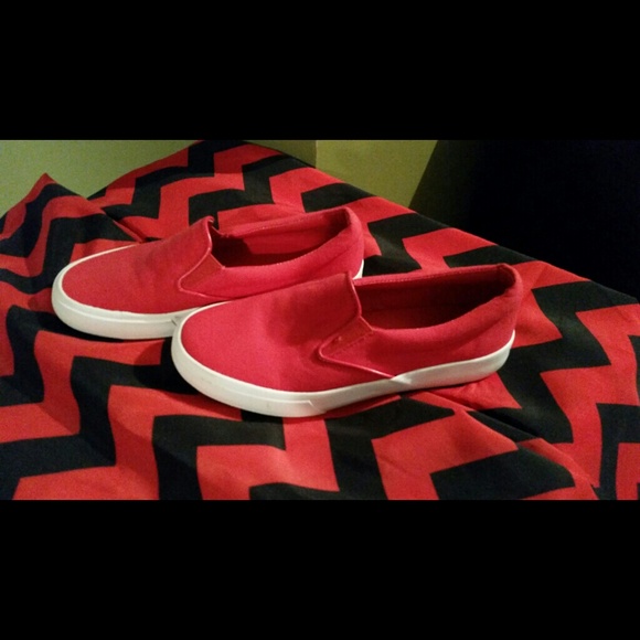 $$SALE SALE $$Red slip on shoes