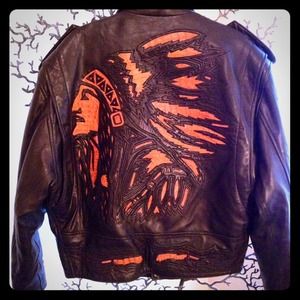 RARE & AMAZING leather & crocodile jacket.