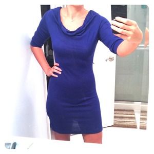 H&M Cobalt Blue Sweater Dress