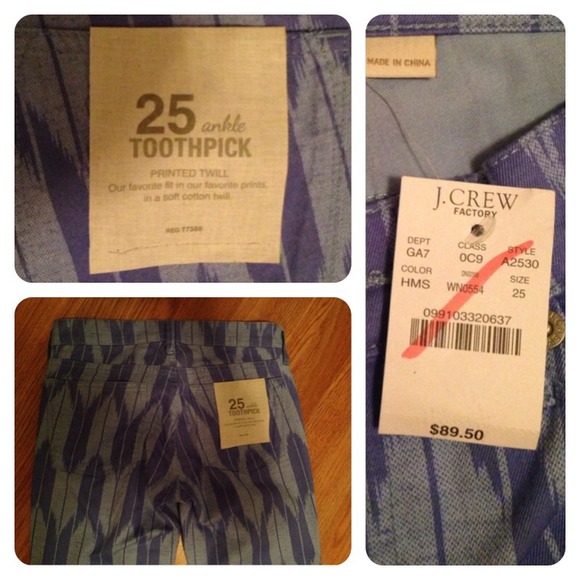 🚫Sold🚫J.Crew Factory skinny jean sz 25 NWT! - Picture 3 of 4