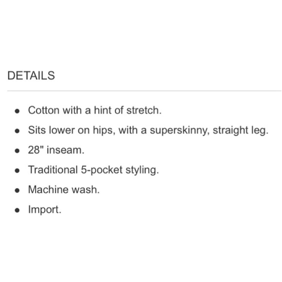 🚫Sold🚫J.Crew Factory skinny jean sz 25 NWT! - Picture 4 of 4