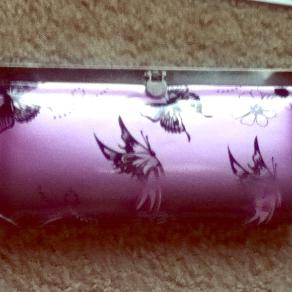 Purple homemade wallet