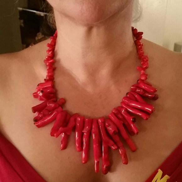 Red Coral Handmade neckless