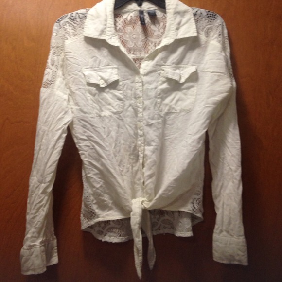 Lace back shirt from Tillys
