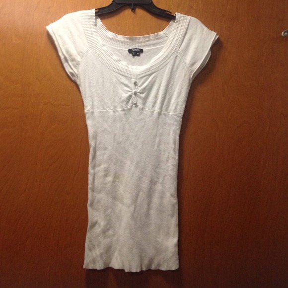 Tight white top. XOXO