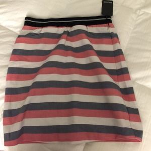 41HAWTHORN striped a-line skirt