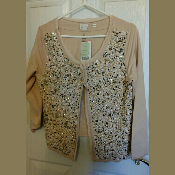 💓HOST PICK🎊Anthropologie Beaded Cardigan - Picture 2 of 4