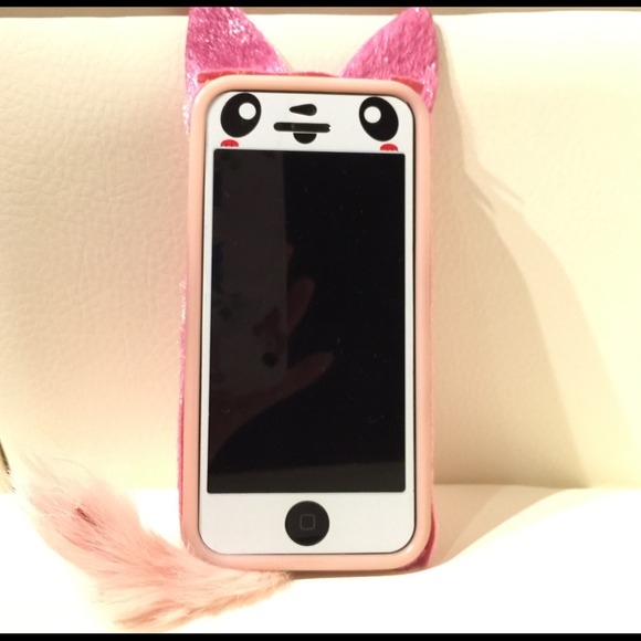 🌼Hot pink kitty iPhone 5/5s case with a tail!🌼 - Picture 3 of 4