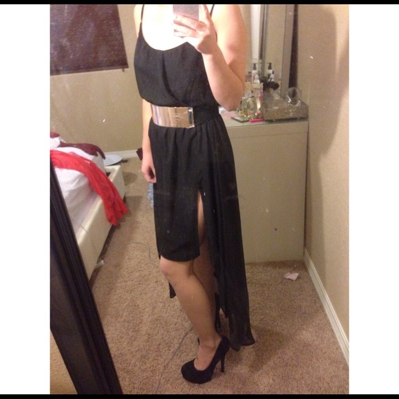 Slit high low dress