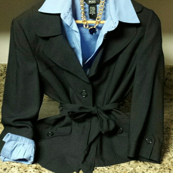 Navy blue suit coat