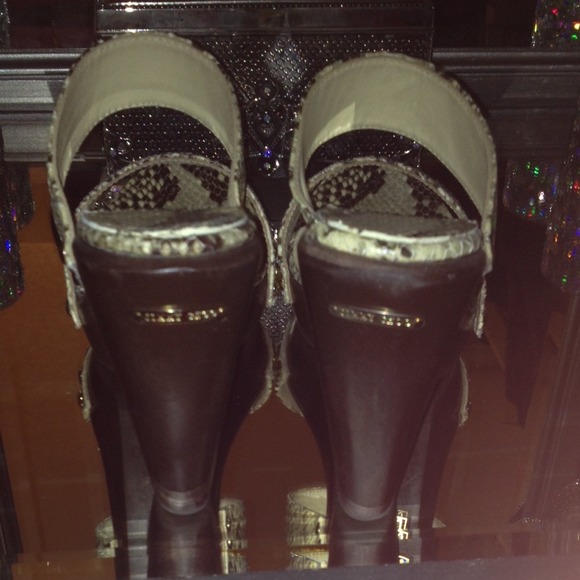 Jimmy Choo Snakeskin chunky heels - Picture 3 of 4