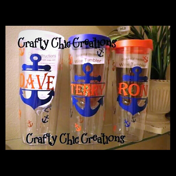 Custom made wine tumblrs!
