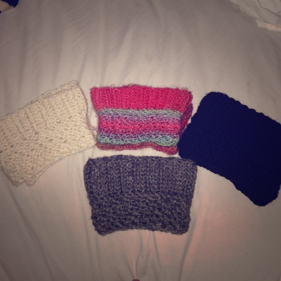 4 pairs of Crochet Boot Cuffs